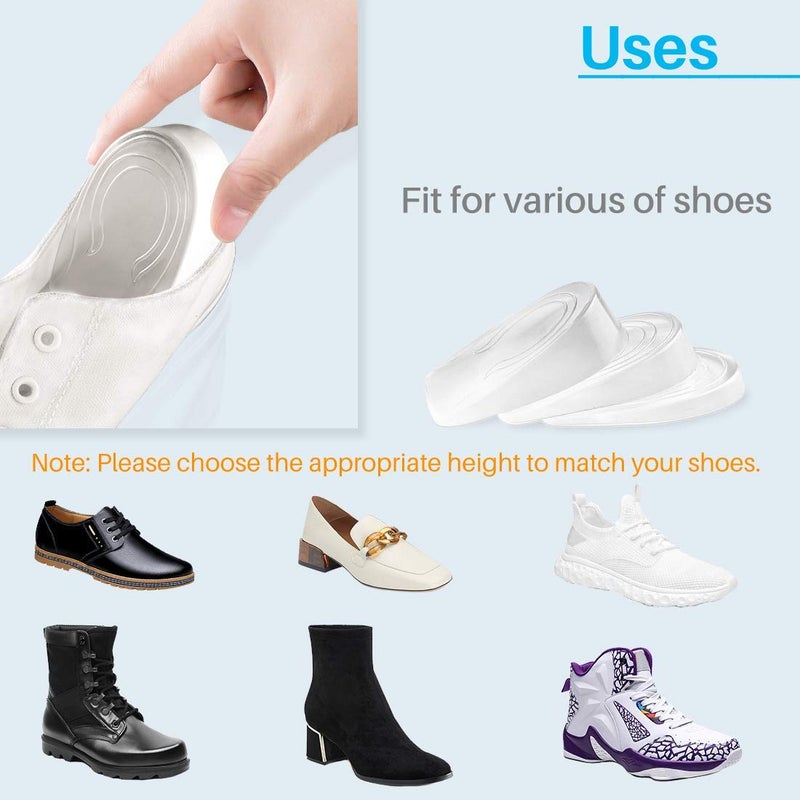 Kalevel 3 Pairs Height Increase Insole Men Women Elevator Shoe Heel Lift Inserts Shock Absorption Insoles 1cm for Boots Sneakers - Image 5